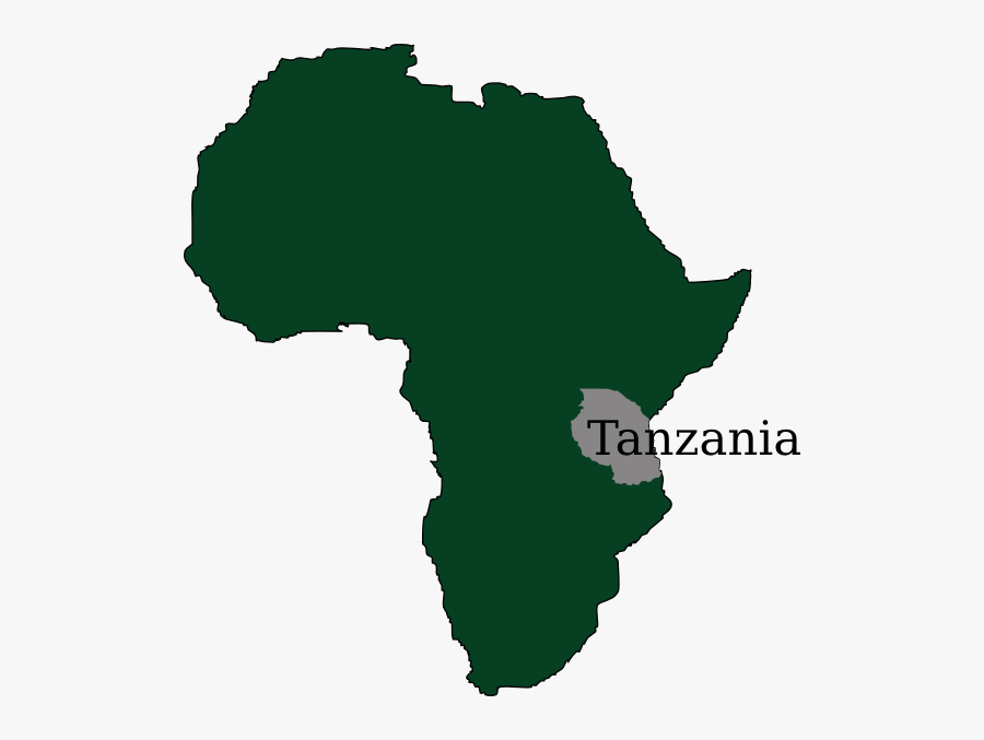Tanzania Map Svg Clip Arts - African Union, Transparent Clipart