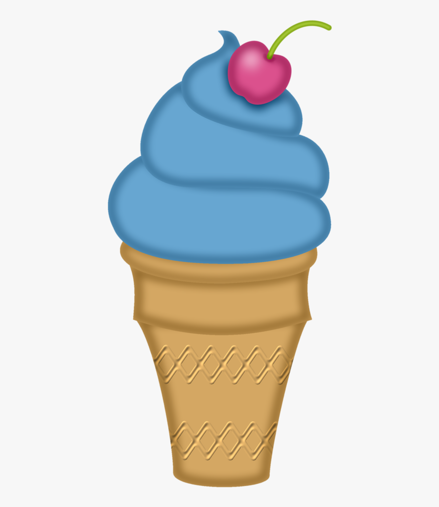 Ice Cream Blue Clipart, Transparent Clipart