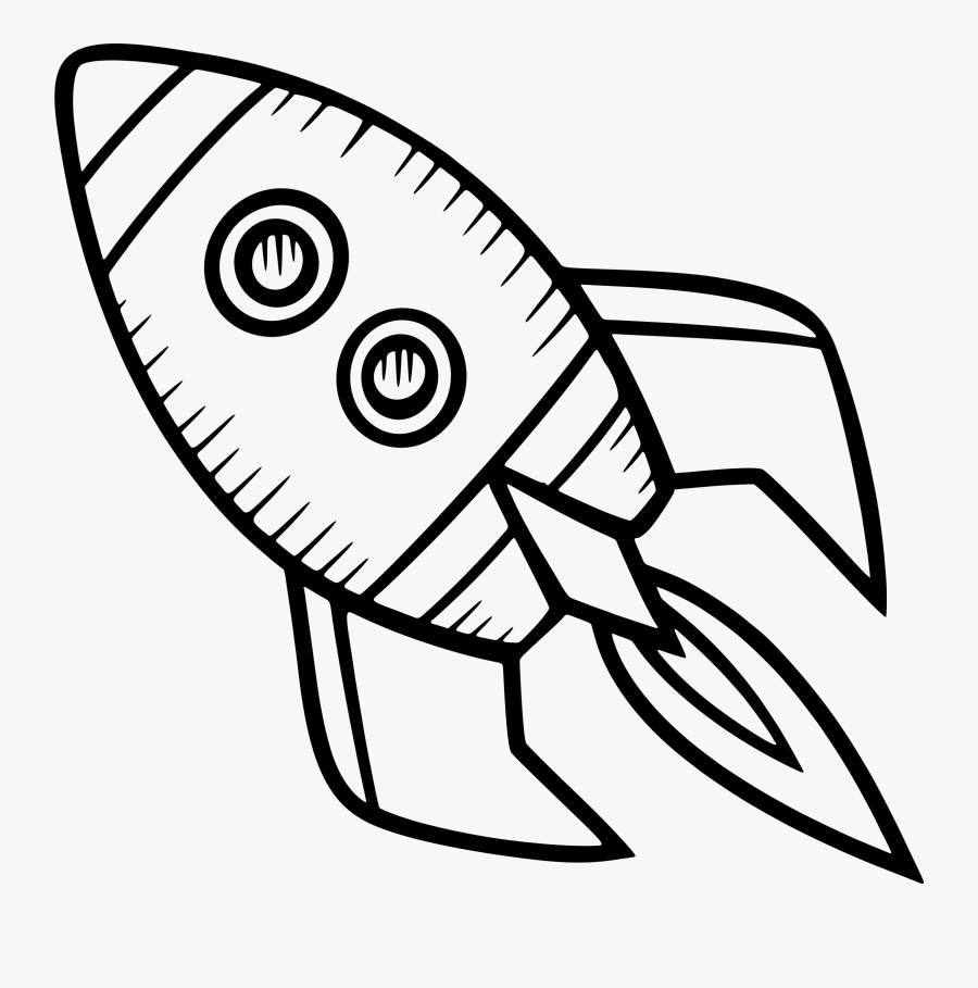 Clipart - Rocket Drawing, Transparent Clipart