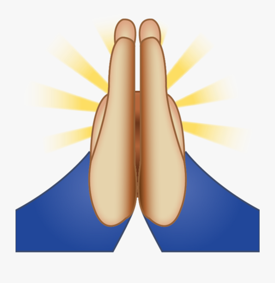 Prayinghands Emoji Pray Ftestickers Freetoedit - Prayer Emoji, Transparent Clipart