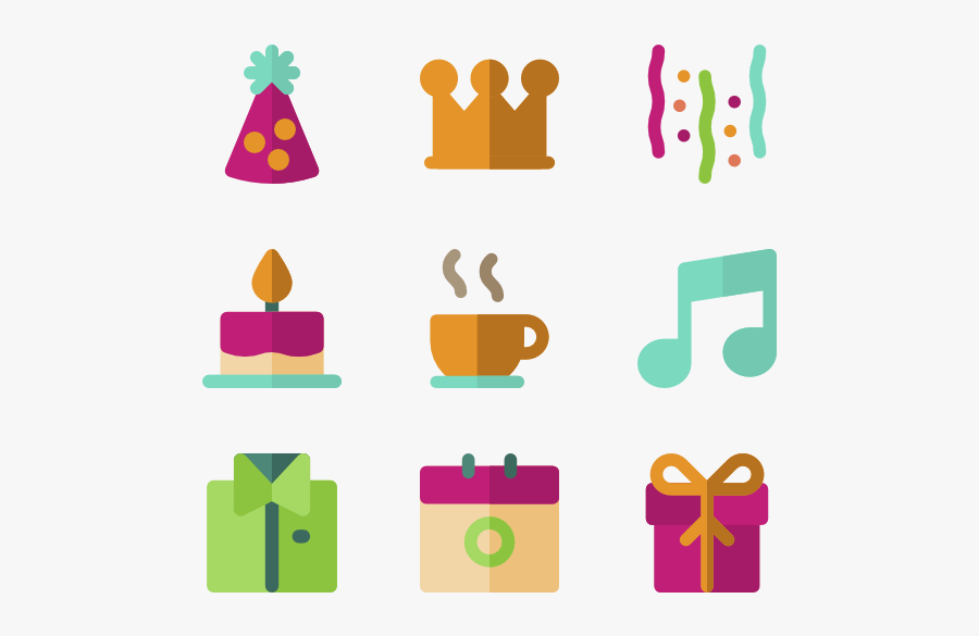 Clip Art Microsoft Clip Art Birthday - Birthday Cake Icon Color, Transparent Clipart