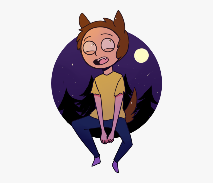 Have A Werewolf Morty Because October - Cartoon, Transparent Clipart