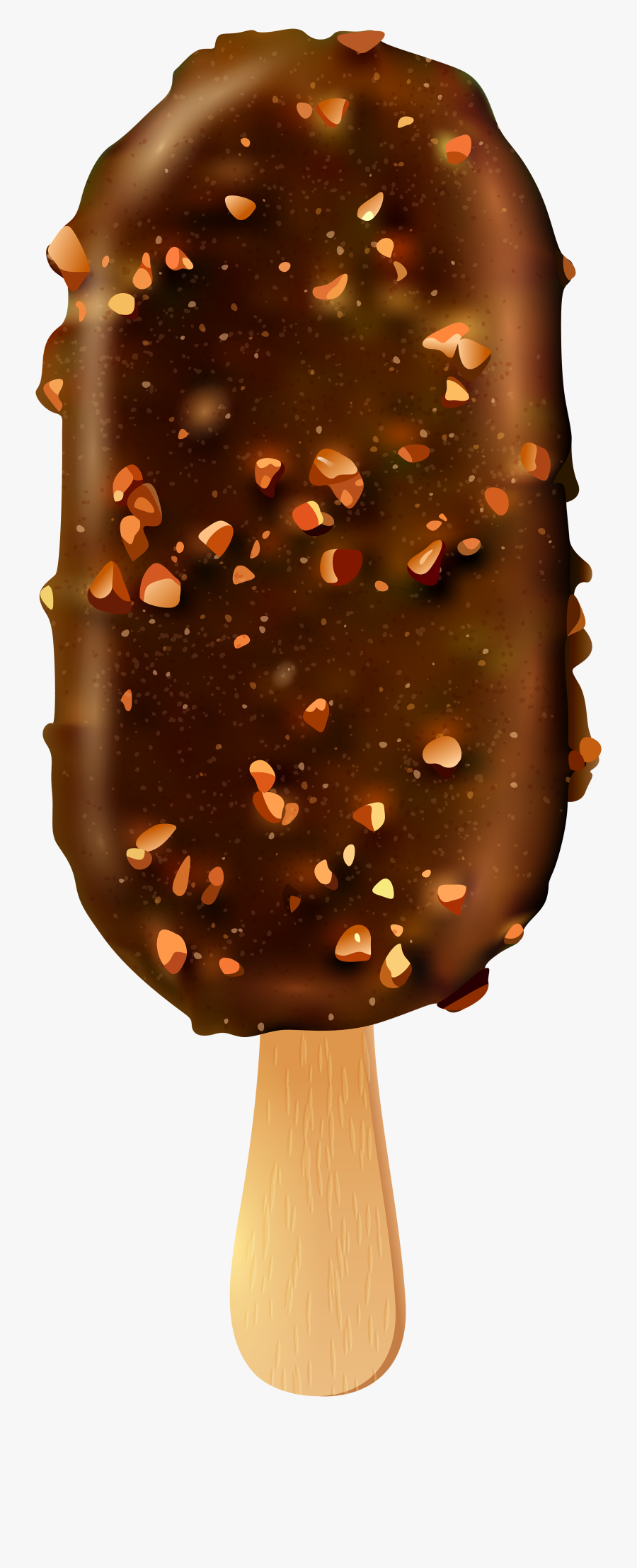 Ice Cream And Nuts Stick Png Clip Art - Chocolate Stick Ice Cream Png, Transparent Clipart