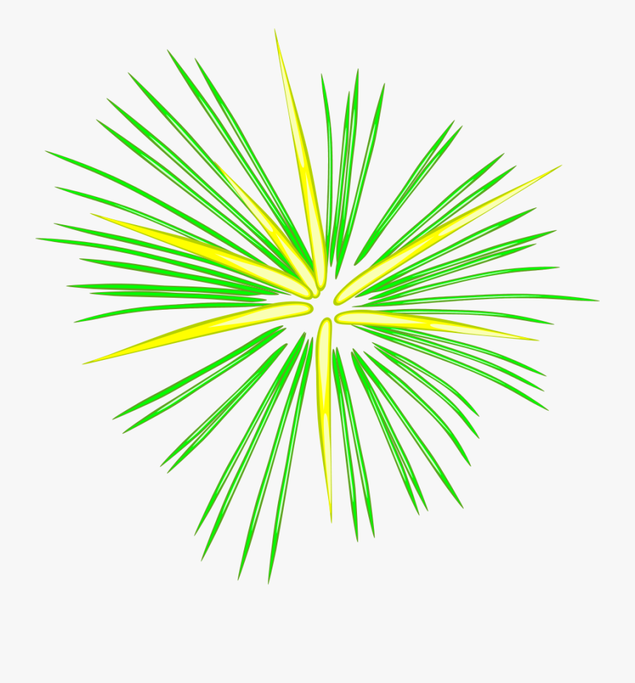 Fireworks Clip Art Microsoft Free Clipart Images - Green And Yellow Fireworks, Transparent Clipart