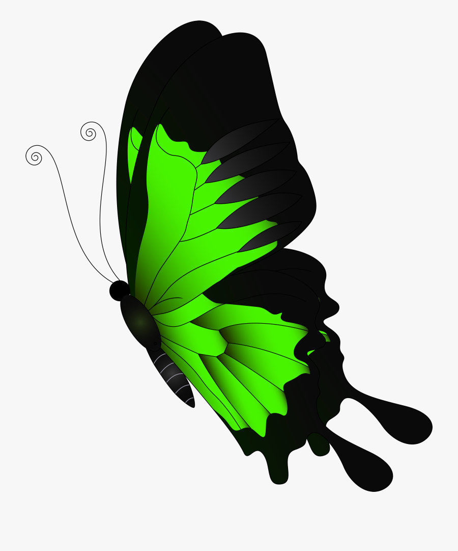 Butterfly Clipart Green - Red Butterfly Png Transparent, Transparent Clipart