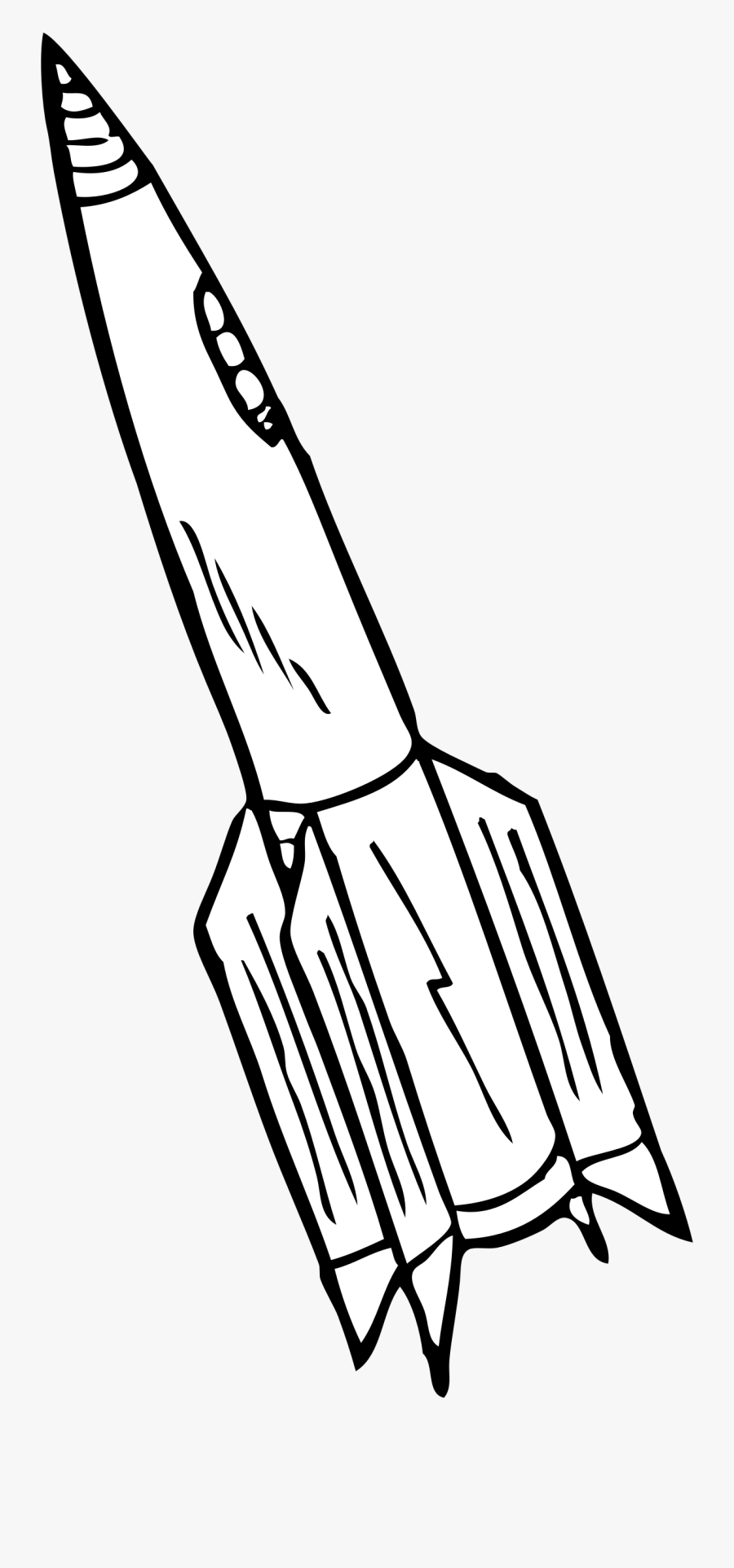 Rocket Clipart Black And White - Rocket Black And White, Transparent Clipart