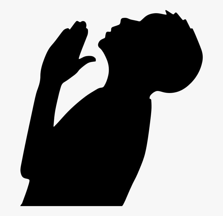 Praying Hands Prayer Silhouette Clip Art - Praying Png, Transparent Clipart