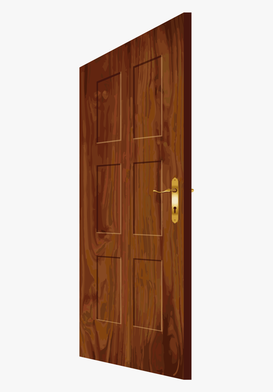 This Png File Is About Door , Wooden - Clip Art Of A Wooden Door, Transparent Clipart