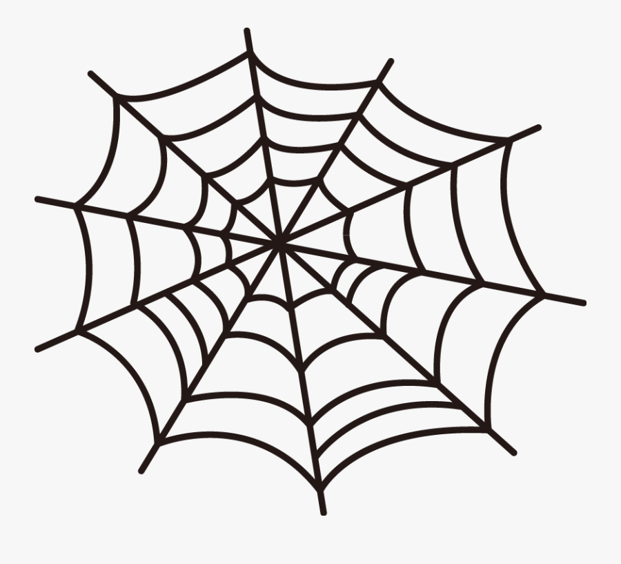 Transparent Spider Webs Clipart - Spider Web Easy To Draw, Transparent Clipart