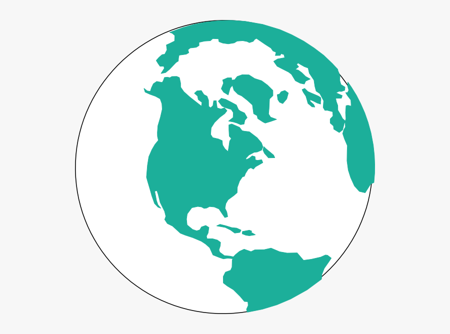 Transparent World Clipart Png - Black And White Globe Transparent, Transparent Clipart