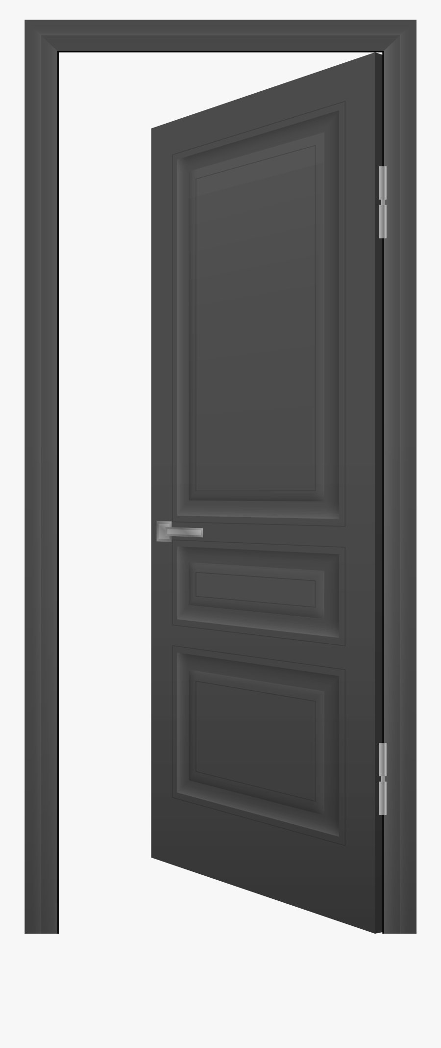 Open Door Grey Png Clip Art - Clipart Open Door Transparent, Transparent Clipart