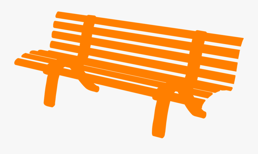 Bench, Orange, Rest, Sit, Seat, Park Bench - Bench Clip Art, Transparent Clipart