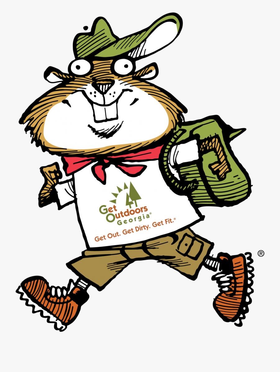Hiking Gopher - Georgia State Parks And Historic Sites Parkpass 2019, Transparent Clipart
