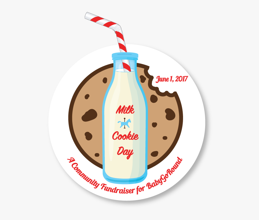 Cookie Clipart Fundraiser - Milk And Cookie Day, Transparent Clipart