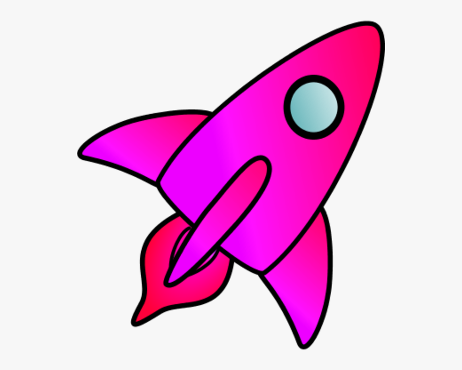 Spaceship Clipart Pink - Pink Clip Art Rocket Ship, Transparent Clipart