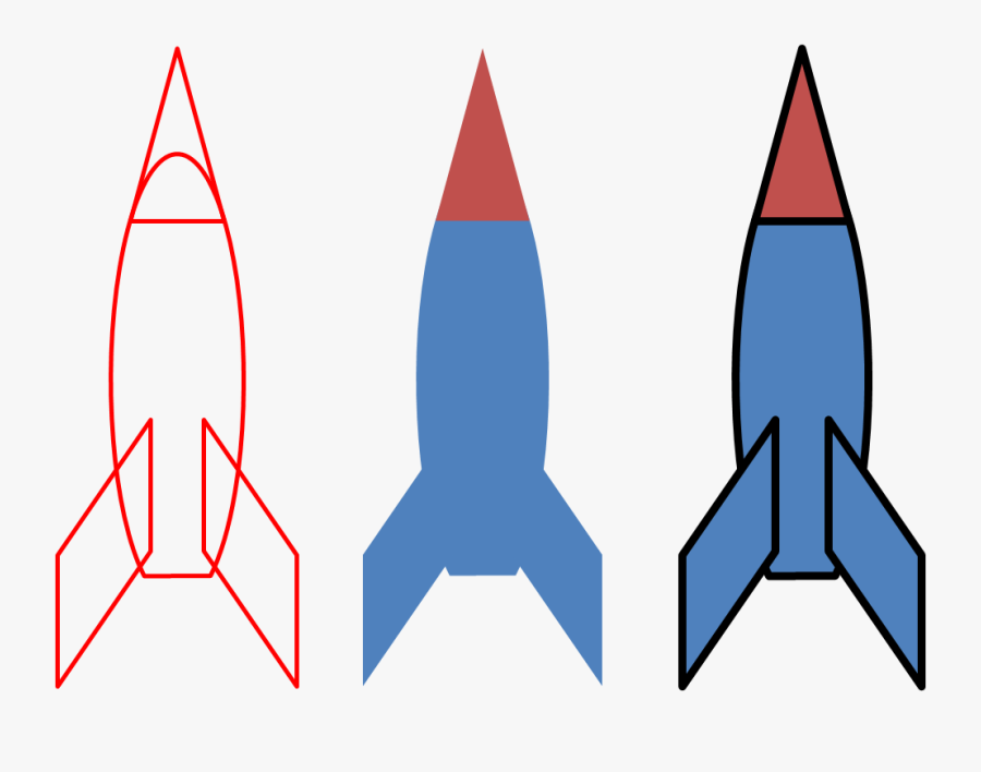 Rocket Launch Shape Clip Art - Rocket Shape, Transparent Clipart