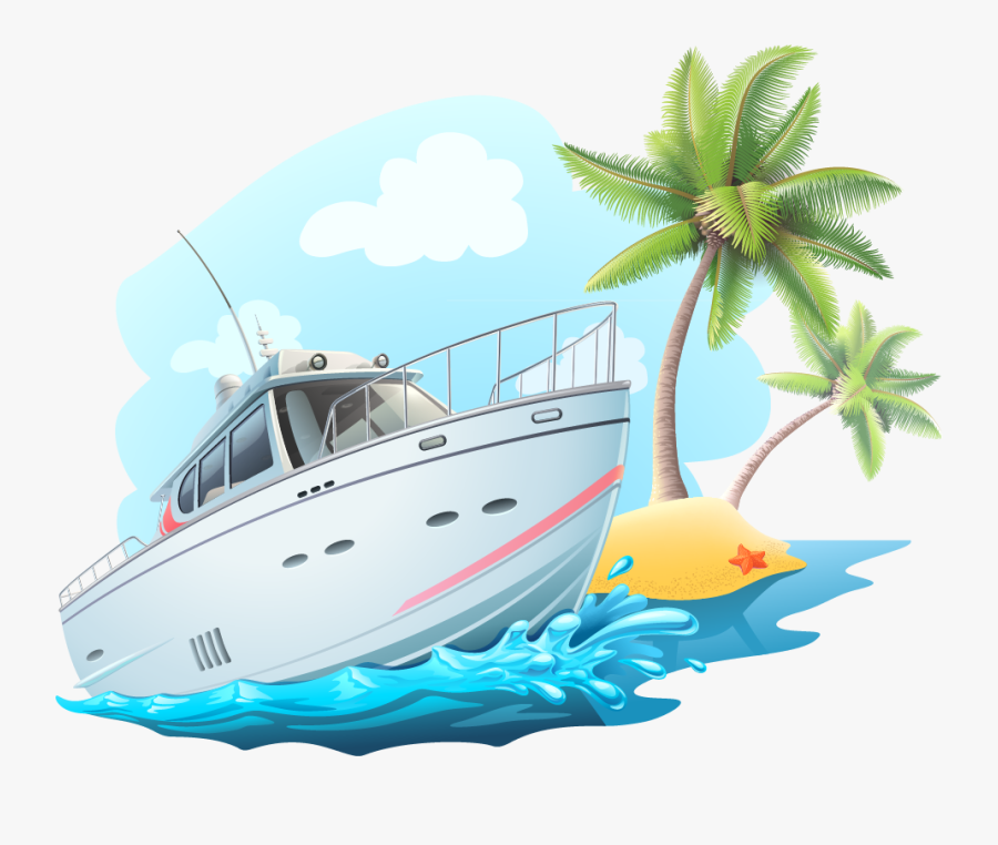 Transparent Sailboat Clipart - Yacht Vector Png, Transparent Clipart