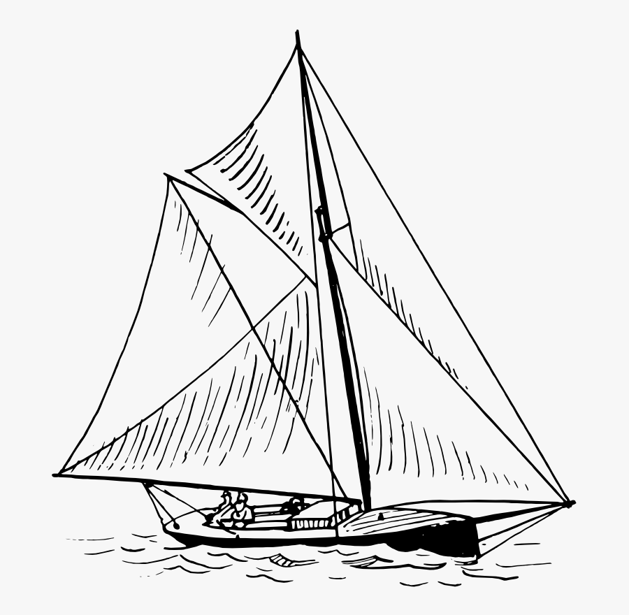Caravel,lugger,baltimore Clipper - Sloop Clipart, Transparent Clipart