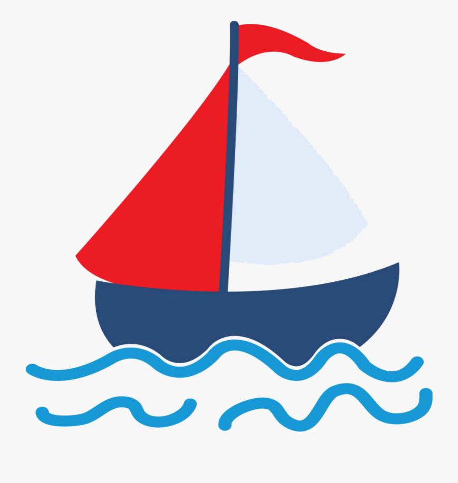 Red Clipart Sailboat - Barquinho Ursinho Marinheiro Png, Transparent Clipart