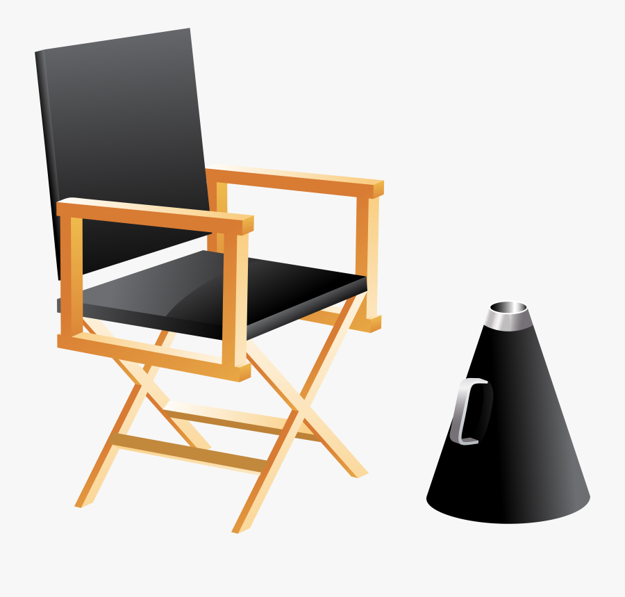 Directors Chair And Megaphone Png Clip Art, Transparent Clipart