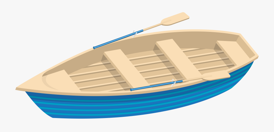 Blue Boat Transparent Clip Art Image - Clip Art Boat Transparent, Transparent Clipart