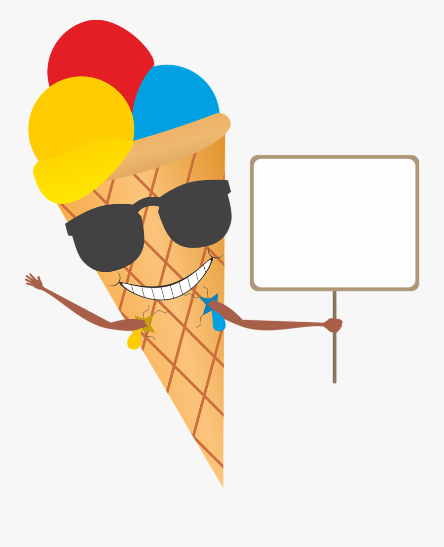 Clip Art Ice Cream Shoppe - Balanced Diet Is An Ice Cream, Transparent Clipart