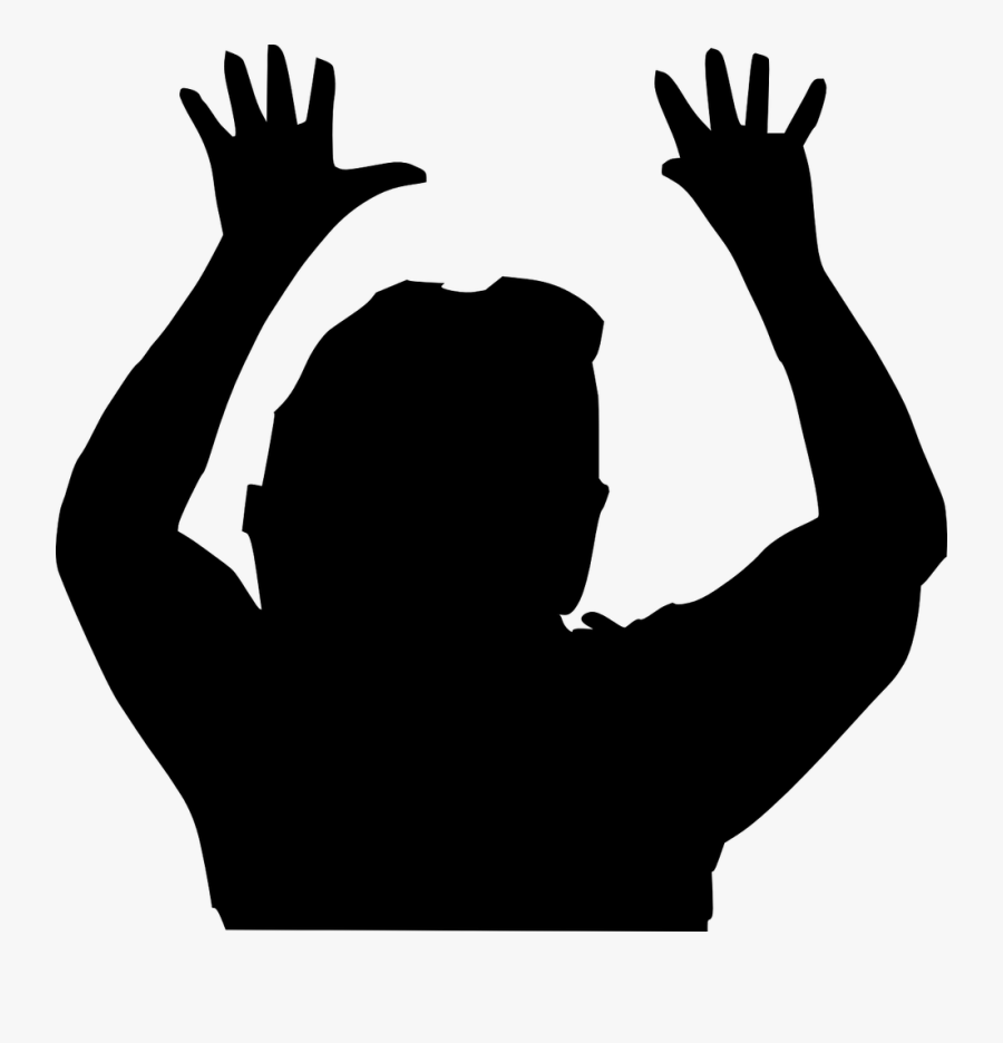 Raising Hands, Transparent Clipart