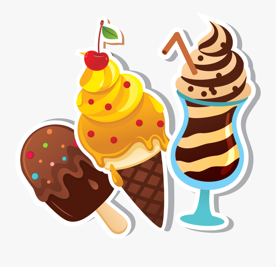 Cake And Ice Cream Cartoon, Transparent Clipart