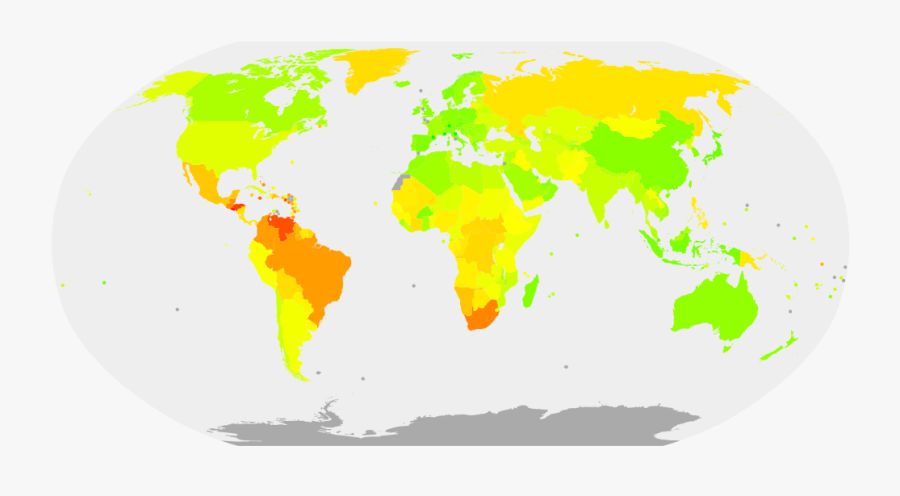 Blank Map Of The World With Provinces Clipart , Png - World Map, Transparent Clipart