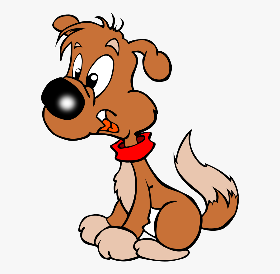 Puppy - Clipart - Cartoon Pictures Black And White, Transparent Clipart