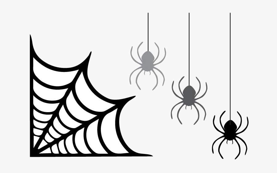 Spider Clipart Look At Clip Art Images Transparent - Spider Web With Spider Clipart, Transparent Clipart