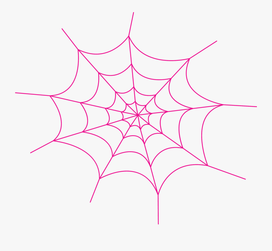 Halloween Spiders Clipart - Pink Spider Web Png Transparent, Transparent Clipart