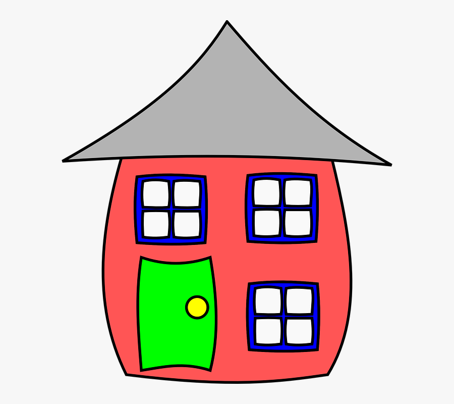 Door Blowing Up Clipart - House Cartoon Transparent, Transparent Clipart