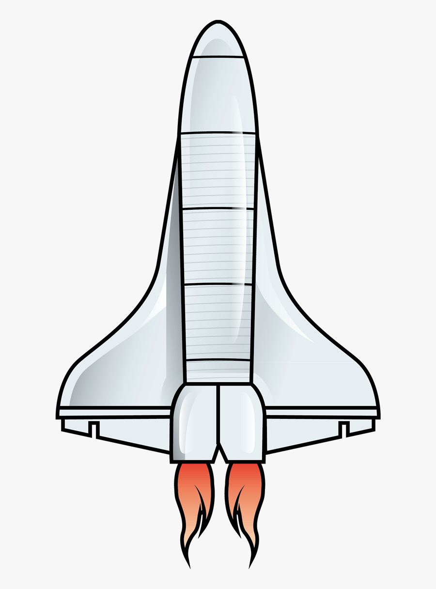 Rocket Clipart Spaceshuttle - Space Shuttle Clipart, Transparent Clipart