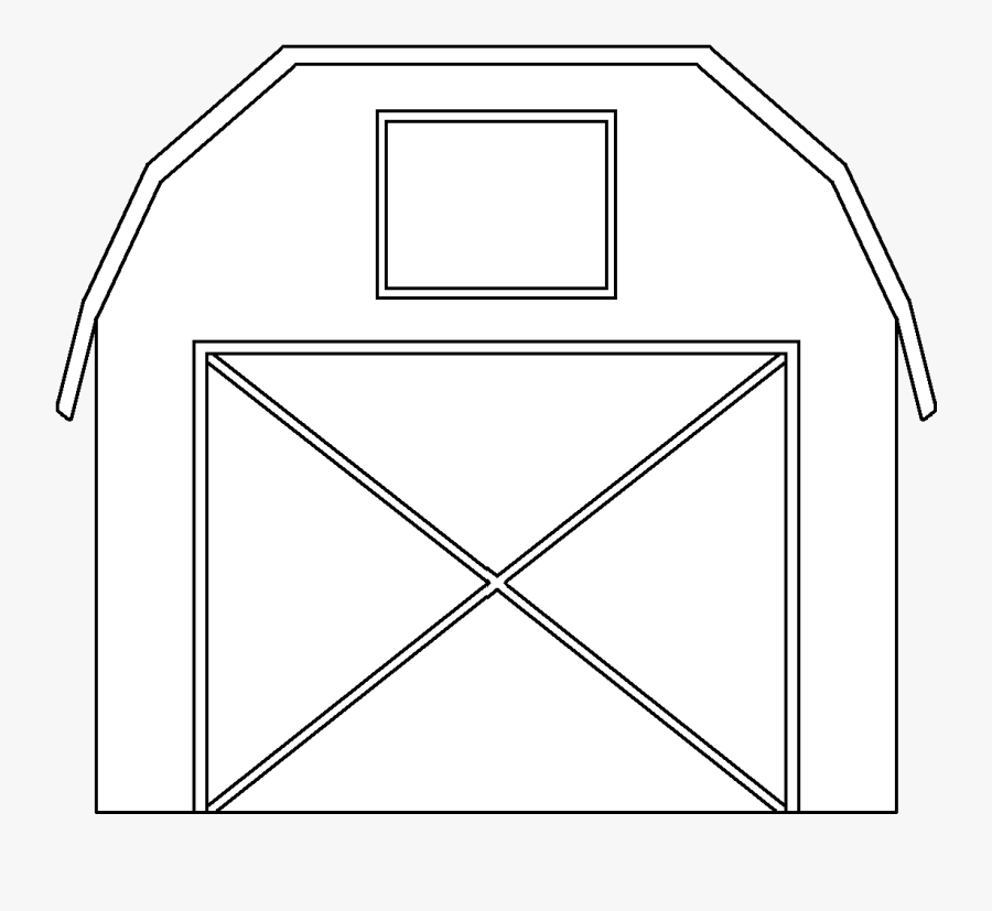 Barn Door Clipart Black And White, Transparent Clipart