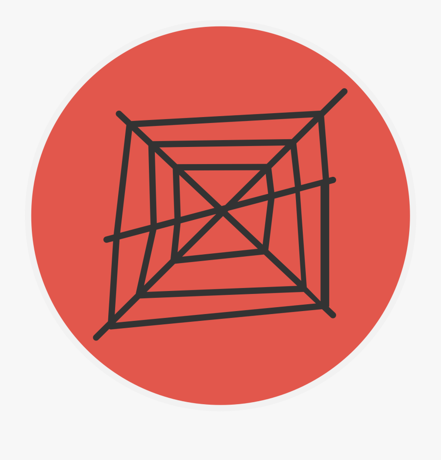 File Creative Tail Halloween Spider Web Png Icon Svg - Spider Net Vector, Transparent Clipart