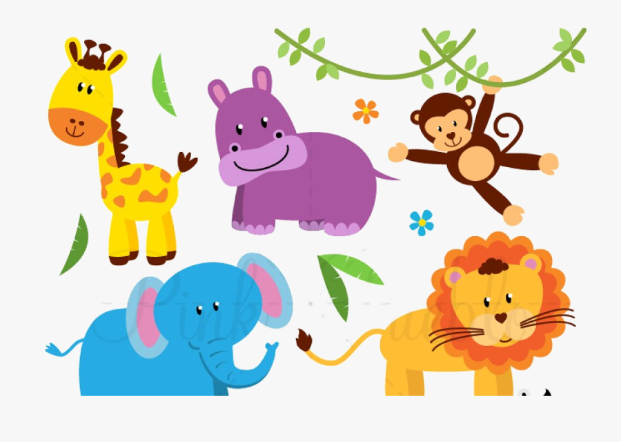 Animal Zoo Jungle Safari Animals Clipart Illustrations - Zoo Animals Clipart, Transparent Clipart
