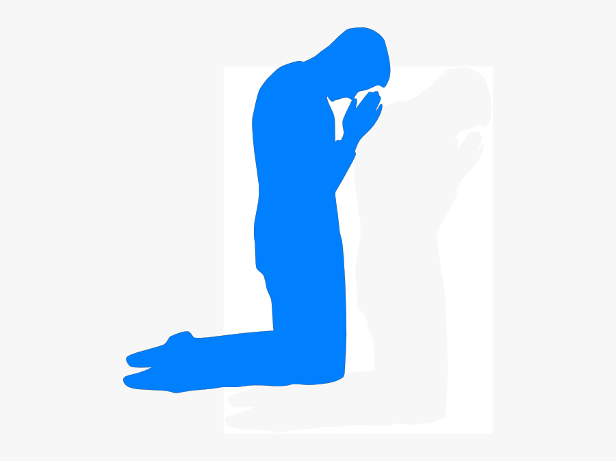 Praying Man Svg Clip Arts - Man Kneeling In Prayer, Transparent Clipart