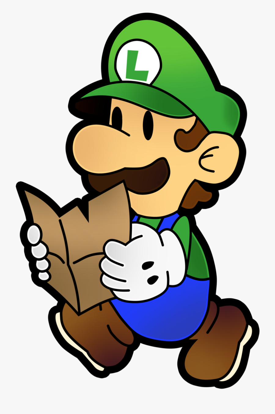 Paper Luigi The Thousand Year Door Clipart , Png Download - Paper Luigi Png, Transparent Clipart
