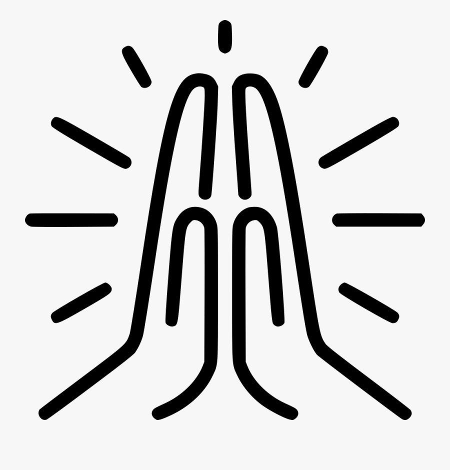 Clip Art Svg Png Icon Free - Prayer Hands Icon Png, Transparent Clipart