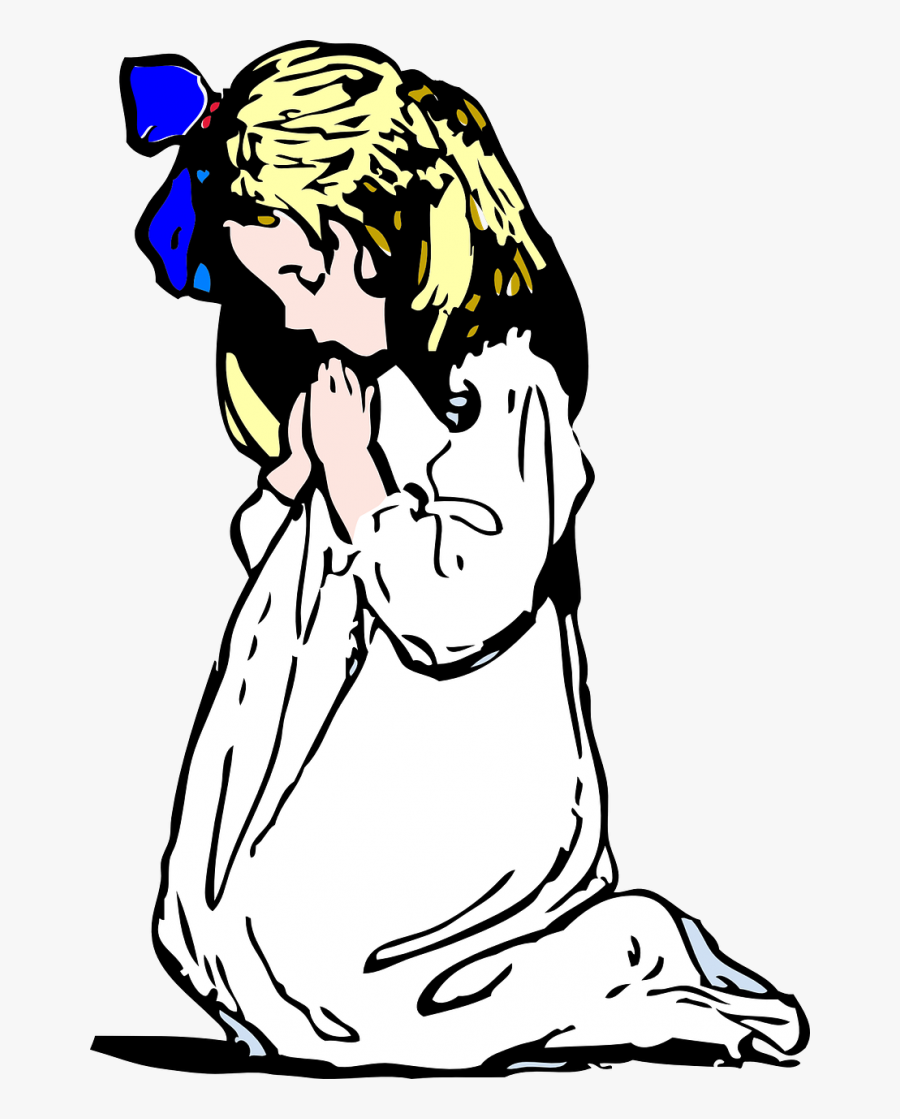 Hands Clipart God - Girl Praying Clip Art, Transparent Clipart