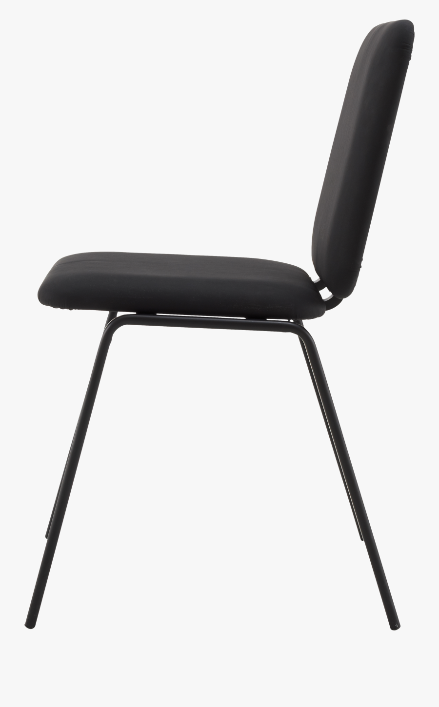Chair Clipart Side View - Black Chair Transparent Background, Transparent Clipart