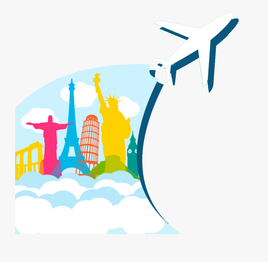 Africa Clipart Travel Poster - Flight From One Place To Another, Transparent Clipart