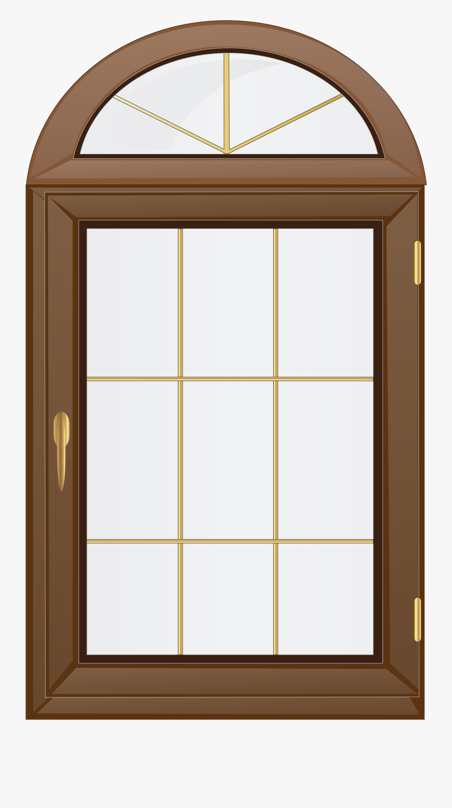 Transparent Brown Window Png Clip Art - Window Clipart Png, Transparent Clipart