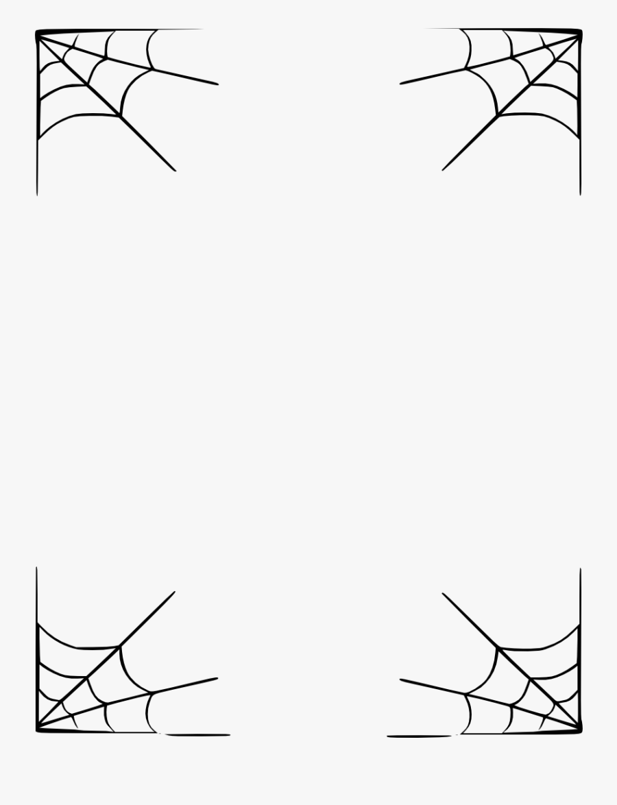 Spider Web Transparent Png Pictures - Spider Web Frame Png, Transparent Clipart