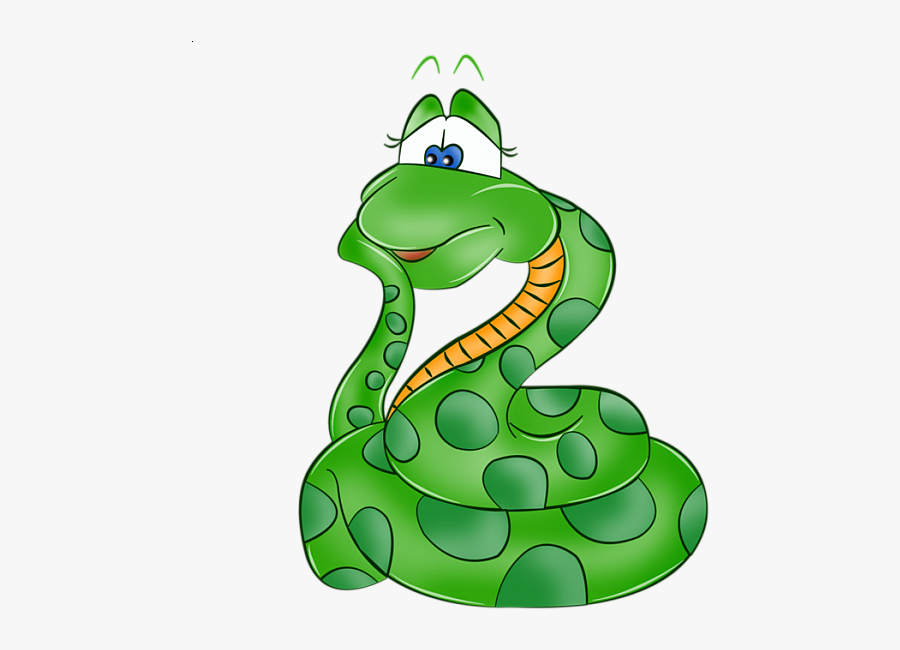 Cartoon Snake Clipart Zoo Safari Jungle Rainforest - Cute Snake Cartoon Png, Transparent Clipart