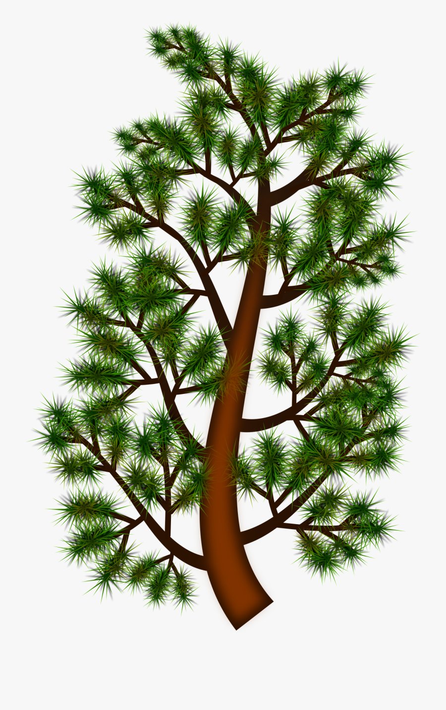 Pine Tree Forest Clipart - Clip Art, Transparent Clipart
