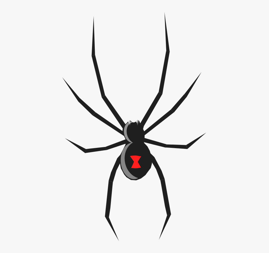 Black Widow Tattoo Finger, Transparent Clipart