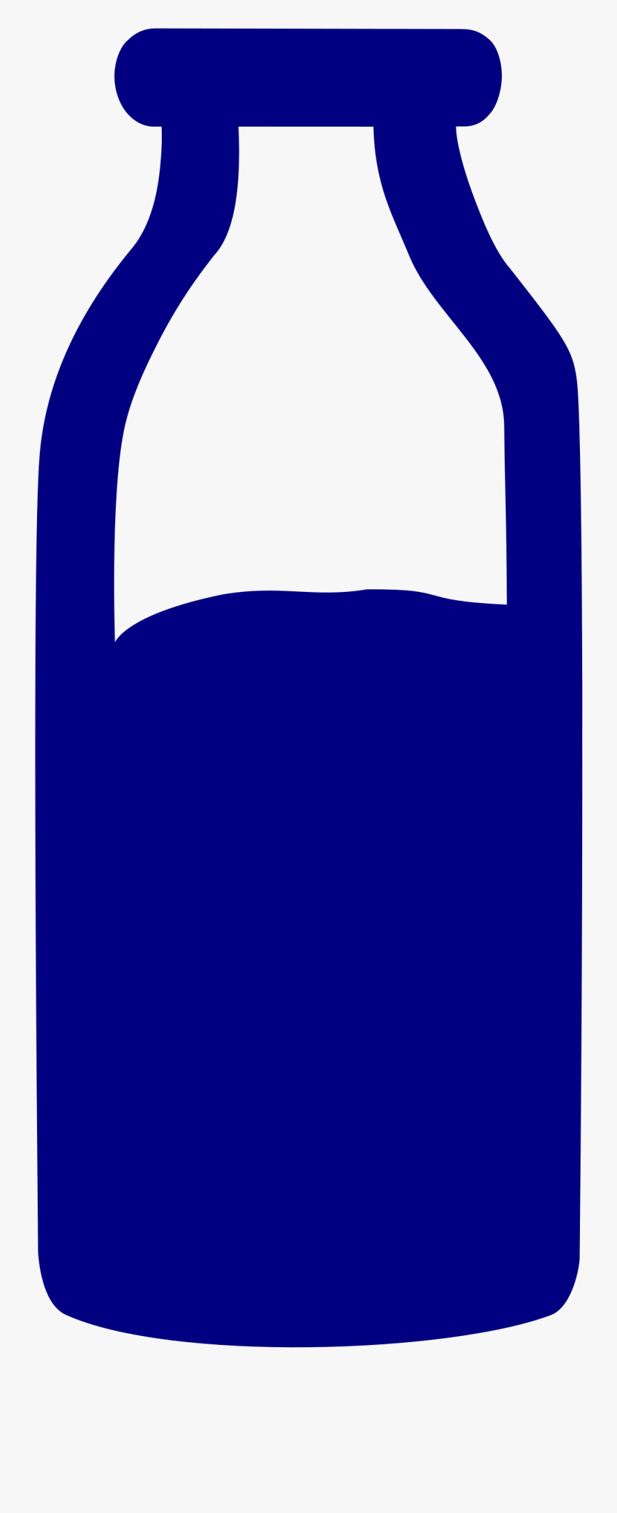 Clipart - Botella De Leche Silueta, Transparent Clipart