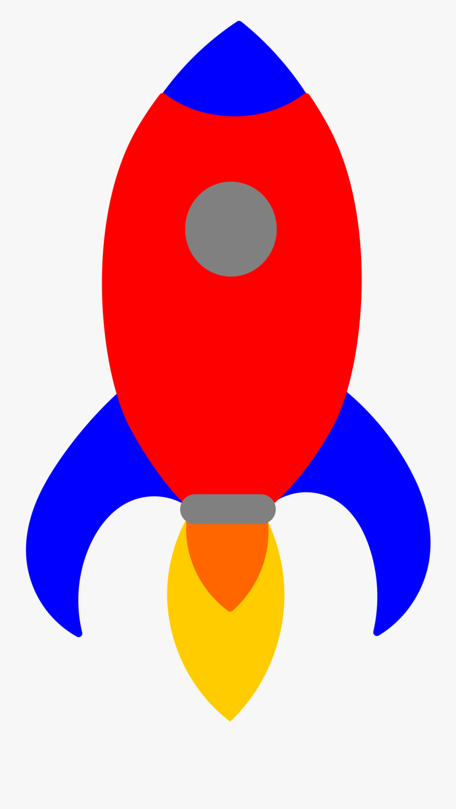 Rocketship Clipart Rocket Exhaust - Drawing With Primary Colors, Transparent Clipart